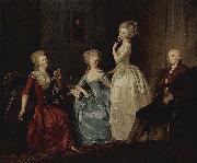 TISCHBEIN, Johann Heinrich Wilhelm Portrat der Grafin Saltykowa und ihrer Familie oil painting on canvas